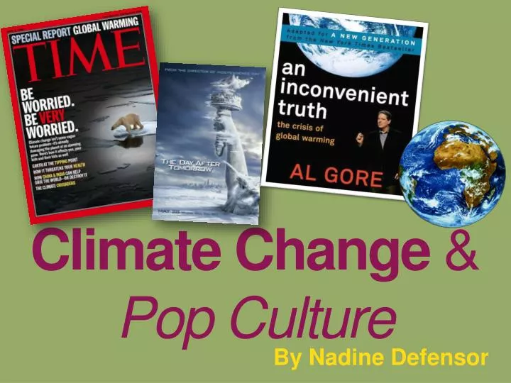 climate change pop culture