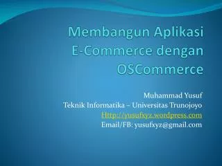 membangun aplikasi e commerce dengan oscommerce