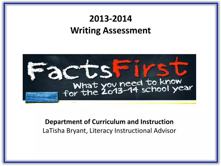 2013 2014 writing assessment