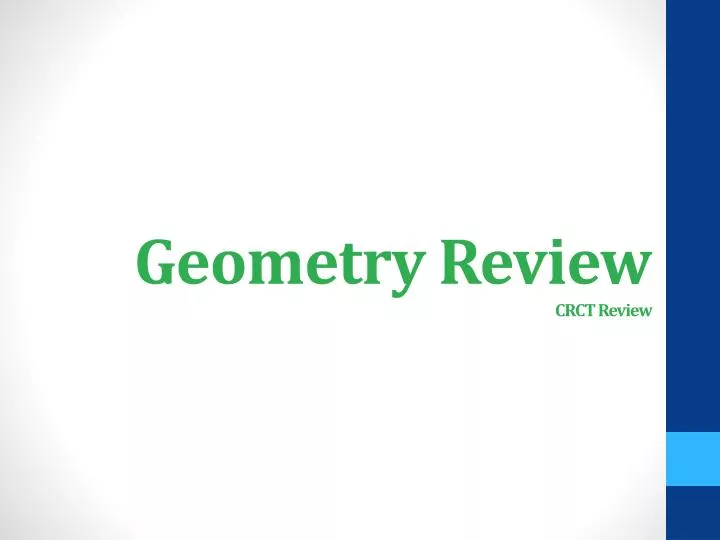 geometry review crct review