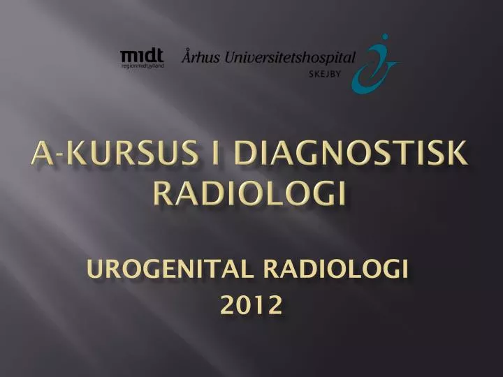 a kursus i diagnostisk radiologi