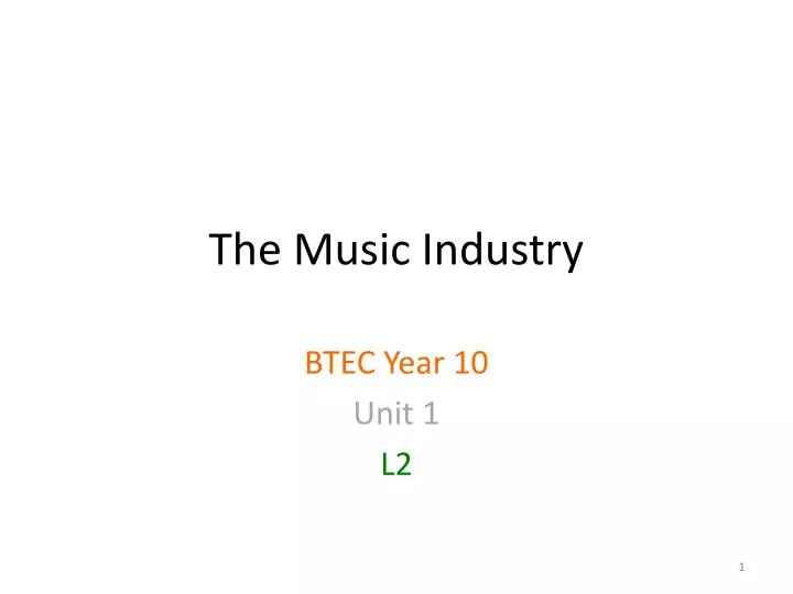 the music industry
