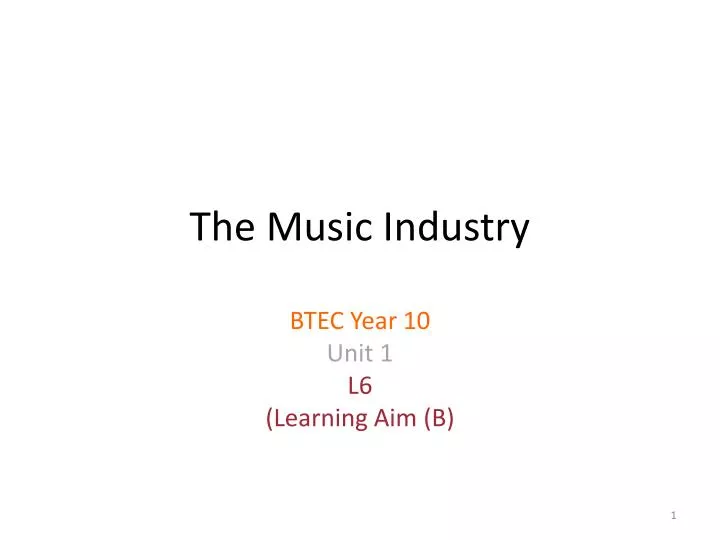 the music industry