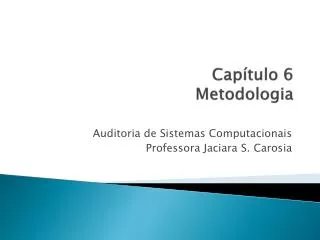 cap tulo 6 metodologia