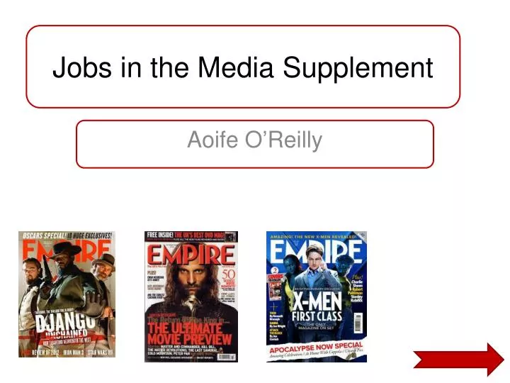 jobs in the media supplement