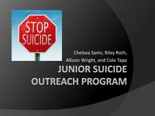 Junior Suicide Outreach Program