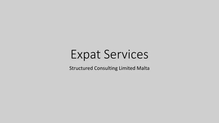 expat services