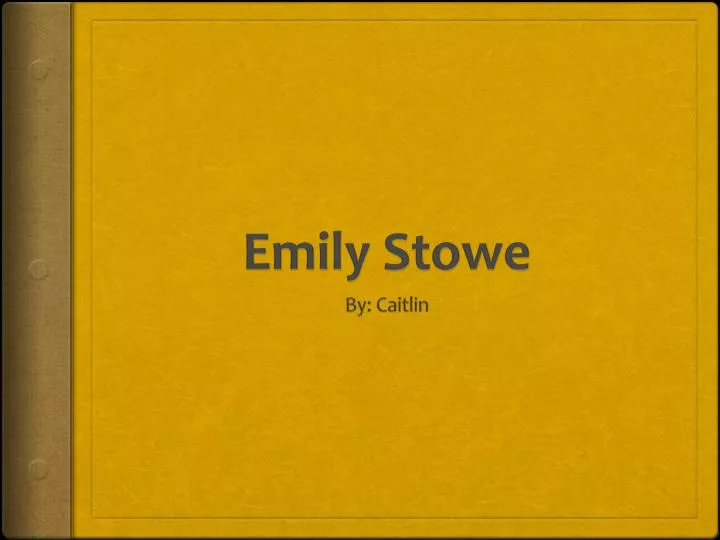 emily stowe