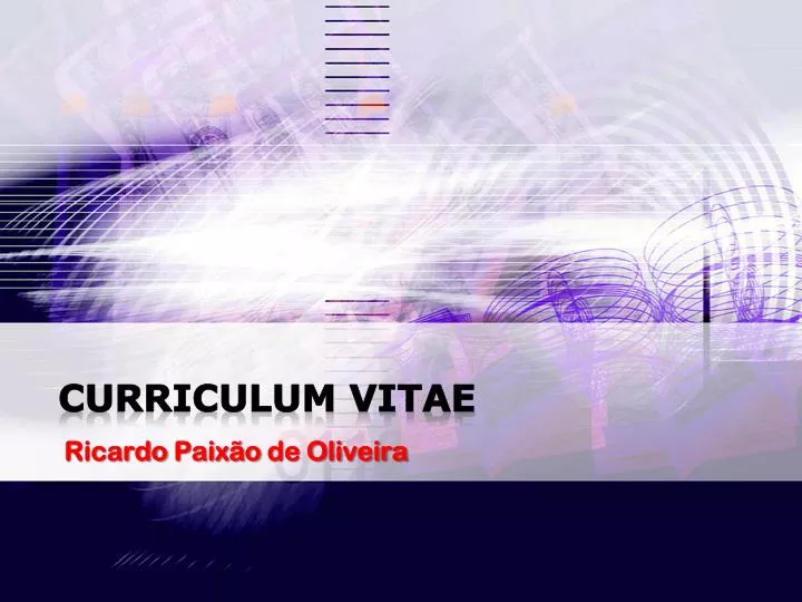 curriculum vitae