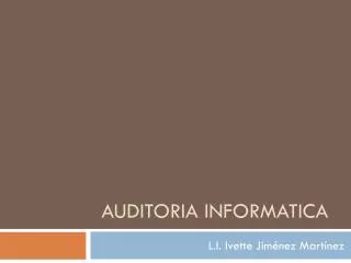 auditoria informatica