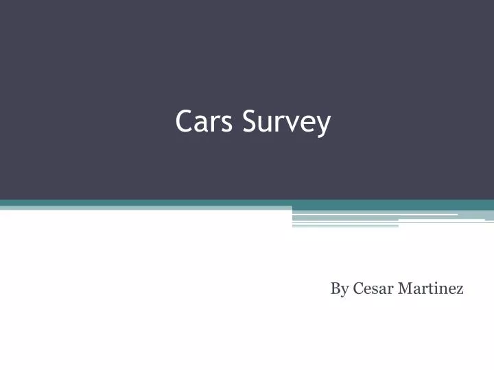 cars survey