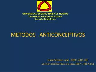 metodos anticonceptivos