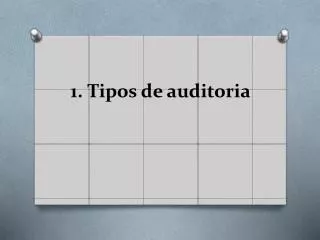 1 tipos de auditoria