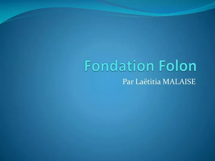 fondation folon