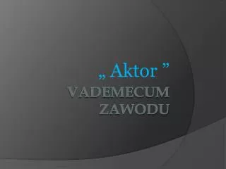 aktor