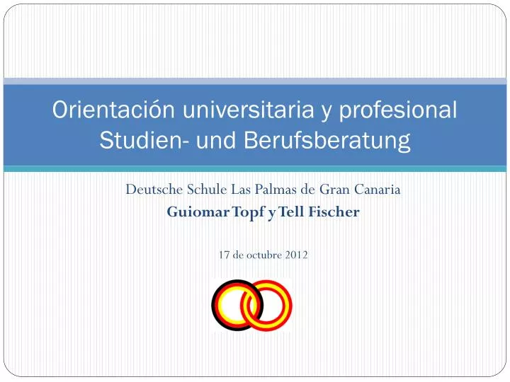 orientaci n universitaria y profesional studien und berufsberatung