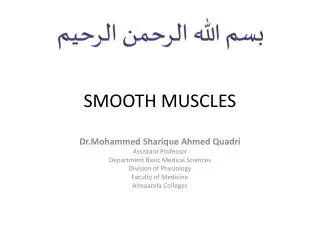 SMOOTH MUSCLES