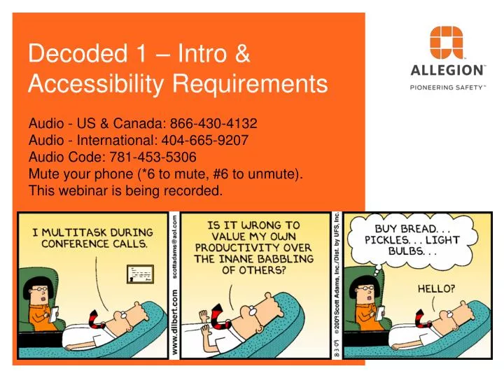 decoded 1 intro accessibility requirements