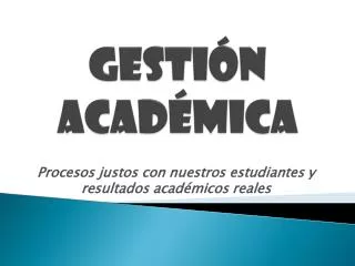 gesti n acad mica