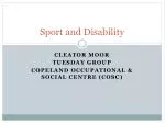 Sport and Disability
