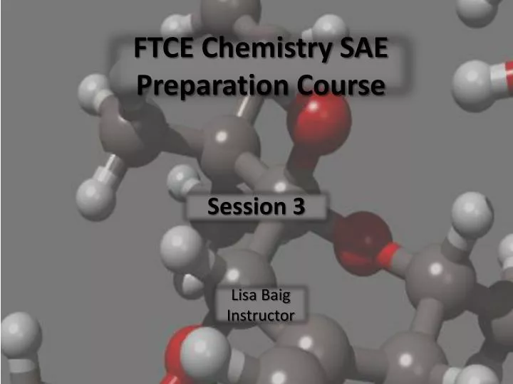 ftce chemistry sae preparation course