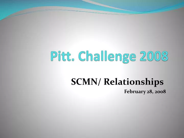 pitt challenge 2008
