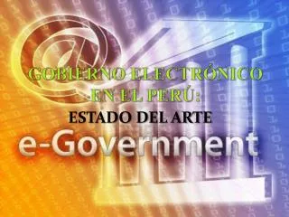 gobierno electr nico en el per