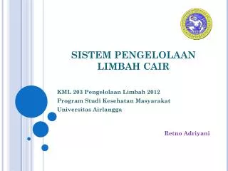 sistem pengelolaan limbah cair