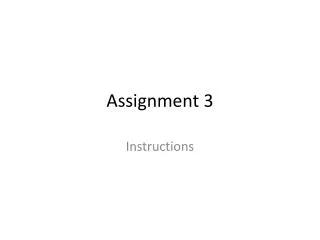 assignment 3