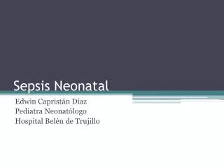 sepsis neonatal