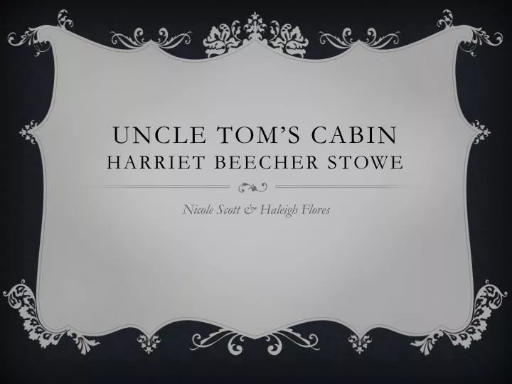 uncle tom s cabin harriet beecher stowe