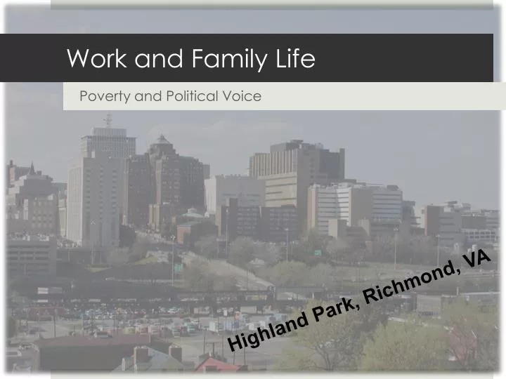 work and family life