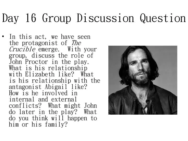 day 16 group discussion question