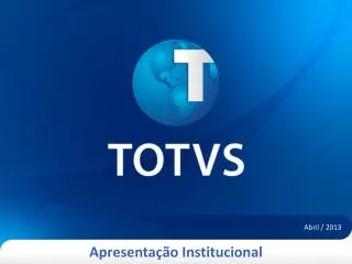 apresenta o institucional