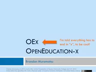 Oe x OpenEducation -x