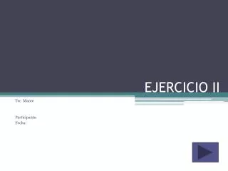 ejercicio ii