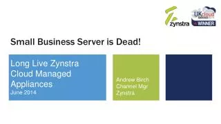 Small Business Server is Dead!