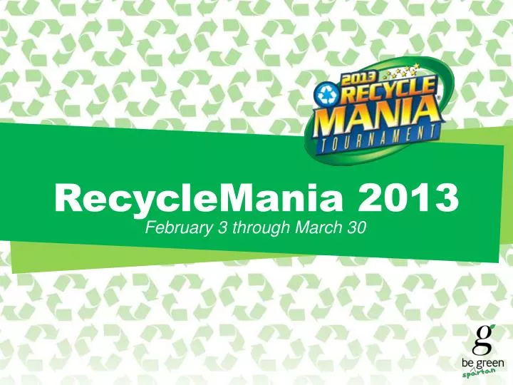 recyclemania 2013