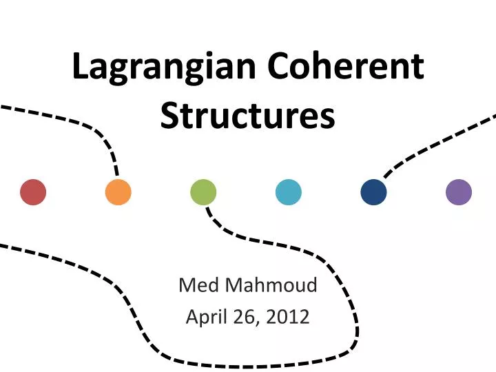 lagrangian coherent structures