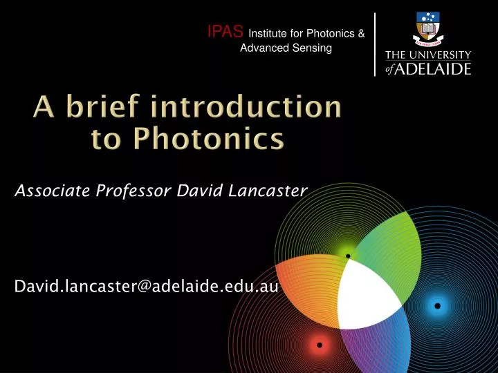 a brief introduction to photonics