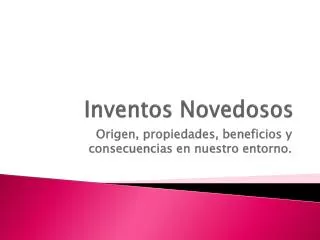 inventos novedosos