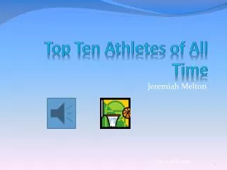 Top Ten Athletes of All Time