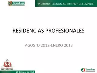 residencias profesionales