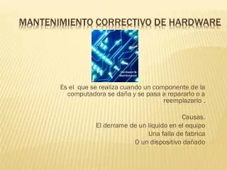 mantenimiento correctivo de hardware