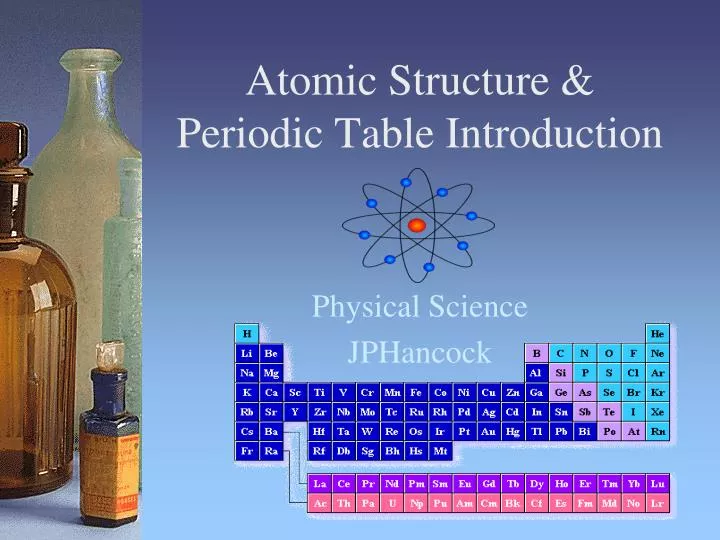 atomic structure periodic table introduction