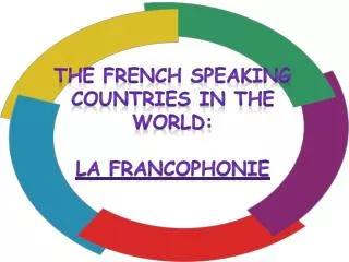 The French Speaking countries in the world : La Francophonie
