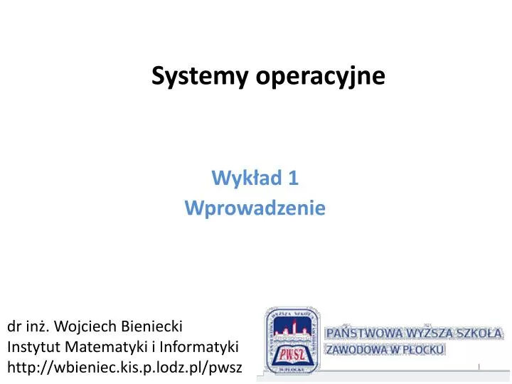 systemy operacyjne