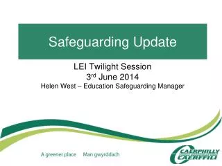 Safeguarding Update