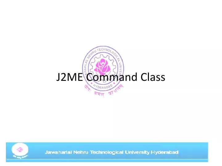 j2me command class