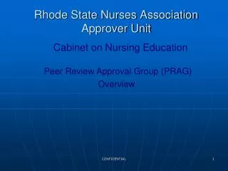 Rhode State Nurses Association Approver Unit